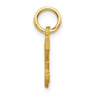 10k Yellow Gold Initial K Charm 10C764K