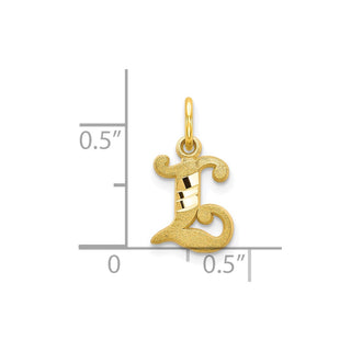 10k Yellow Gold Initial L Charm 10C764L