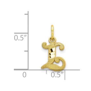 10k Yellow Gold Initial L Charm 10C764L