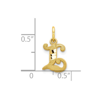 10k Yellow Gold Initial L Charm 10C764L