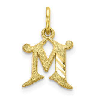 10k Yellow Gold Initial M Charm 10C764M
