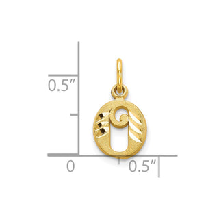 10k Yellow Gold Initial O Charm 10C764O