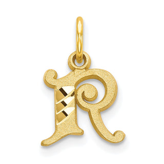 10k Yellow Gold Initial R Charm 10C764R