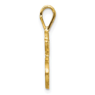 10k Yellow Gold Initial E Pendant 10C767E
