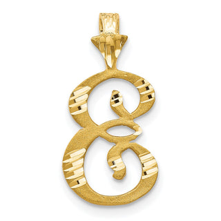 10k Yellow Gold Initial E Pendant 10C767E