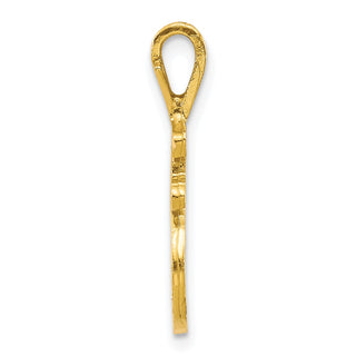 10k Yellow Gold Initial F Pendant 10C767F