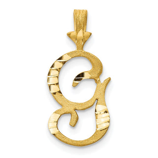 10k Yellow Gold Initial G Pendant 10C767G