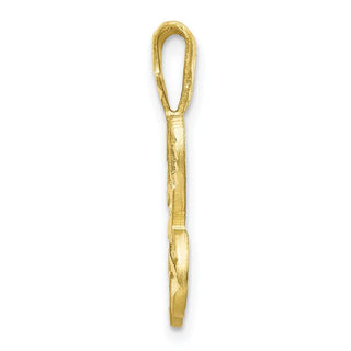 10k Yellow Gold Initial H Pendant 10C767H