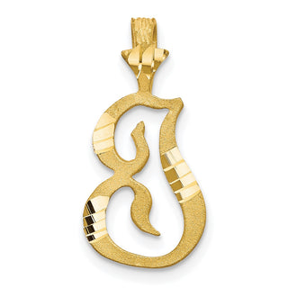10k Yellow Gold Initial I Pendant 10C767I