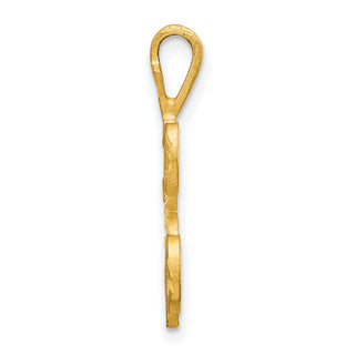 10k Yellow Gold Initial K Pendant 10C767K