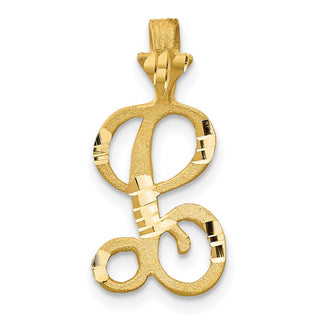 10k Yellow Gold Initial L Pendant 10C767L