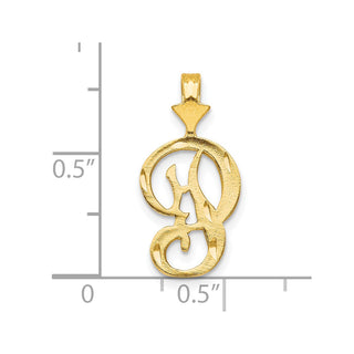 10k Yellow Gold Initial P Pendant 10C767P
