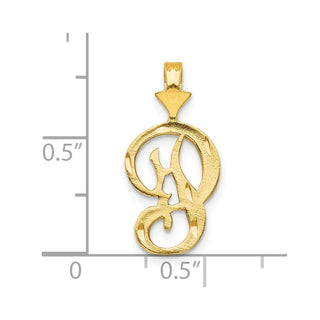 10k Yellow Gold Initial P Pendant 10C767P