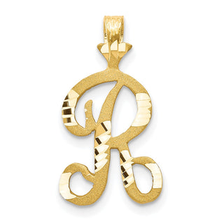 10k Yellow Gold Initial R Pendant 10C767R