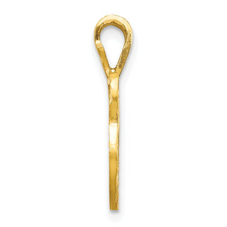 10k Yellow Gold Initial V Pendant 10C767V