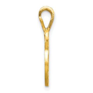 10k Yellow Gold Initial V Pendant 10C767V