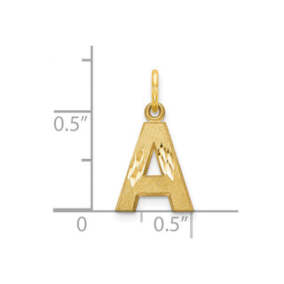 10k Yellow Gold Initial A Charm 10C768A