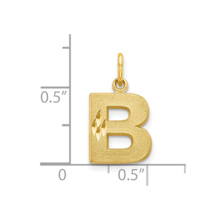 10k Yellow Gold Initial B Charm 10C768B
