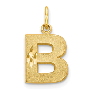 10k Yellow Gold Initial B Charm 10C768B