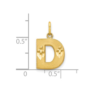 10k Yellow Gold Initial D Charm 10C768D