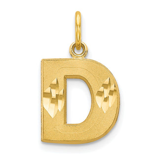10k Yellow Gold Initial D Charm 10C768D
