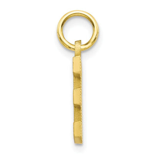 10k Yellow Gold Initial E Charm 10C768E