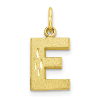 10k Yellow Gold Initial E Charm 10C768E