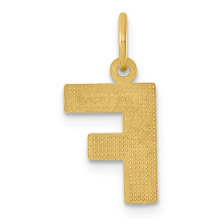 10k Yellow Gold Initial F Charm 10C768F