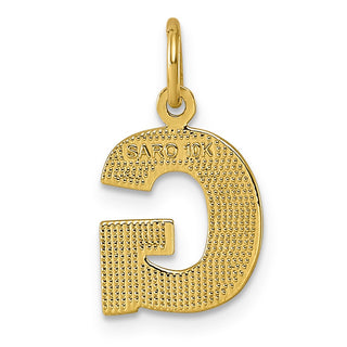 10k Yellow Gold Initial G Charm 10C768G