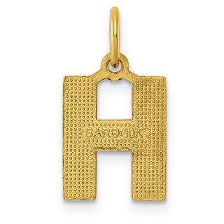 10k Yellow Gold Initial H Charm 10C768H