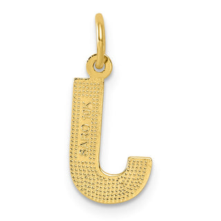 10k Yellow Gold Initial J Charm 10C768J