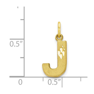 10k Yellow Gold Initial J Charm 10C768J