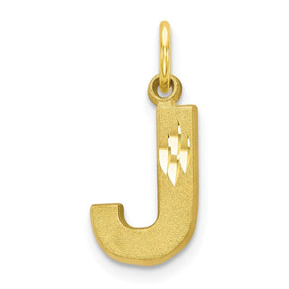 10k Yellow Gold Initial J Charm 10C768J