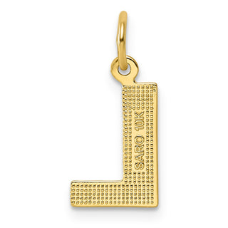 10k Yellow Gold Initial L Charm 10C768L