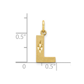 10k Yellow Gold Initial L Charm 10C768L