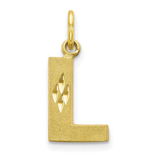 10k Yellow Gold Initial L Charm 10C768L