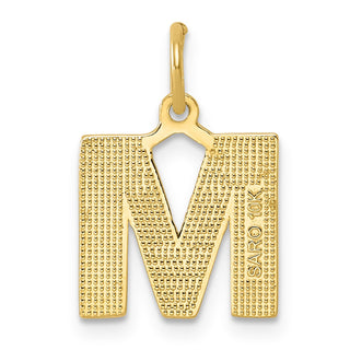 10k Yellow Gold Initial M Charm 10C768M