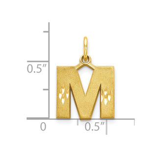 10k Yellow Gold Initial M Charm 10C768M