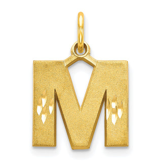 10k Yellow Gold Initial M Charm 10C768M
