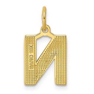 10k Yellow Gold Initial N Charm 10C768N