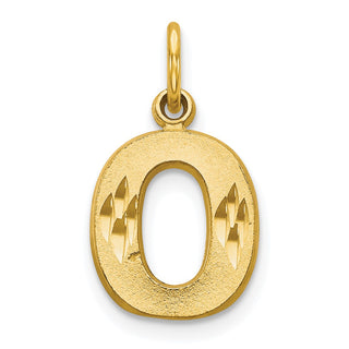 10k Yellow Gold Initial O Charm 10C768O