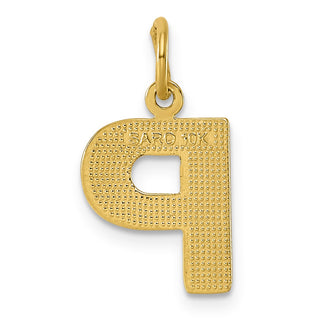 10k Yellow Gold Initial P Charm 10C768P