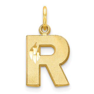 10k Yellow Gold Initial R Charm 10C768R