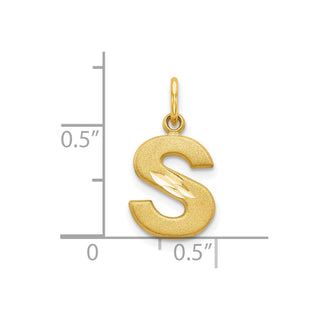 10k Yellow Gold Initial S Charm 10C768S