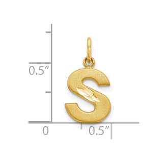 10k Yellow Gold Initial S Charm 10C768S