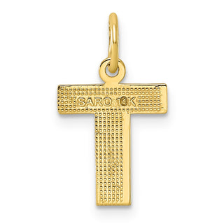 10k Yellow Gold Initial T Charm 10C768T