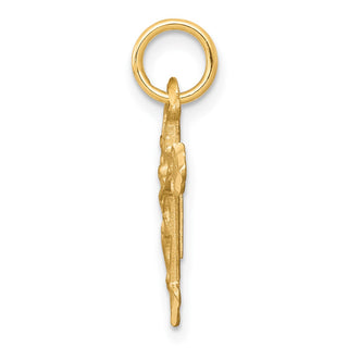 10k Yellow Gold Crucifix Charm 10C77