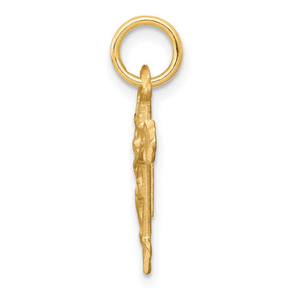 10k Yellow Gold Crucifix Charm 10C77