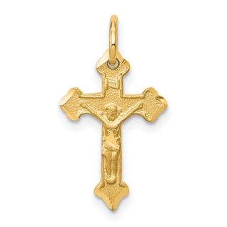 10k Yellow Gold Crucifix Charm 10C77