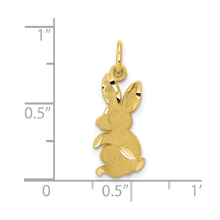 10k Yellow Gold Baby Bunny Charm